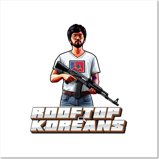 Rooftop Koreans Wall Art by Rawlifegraphic